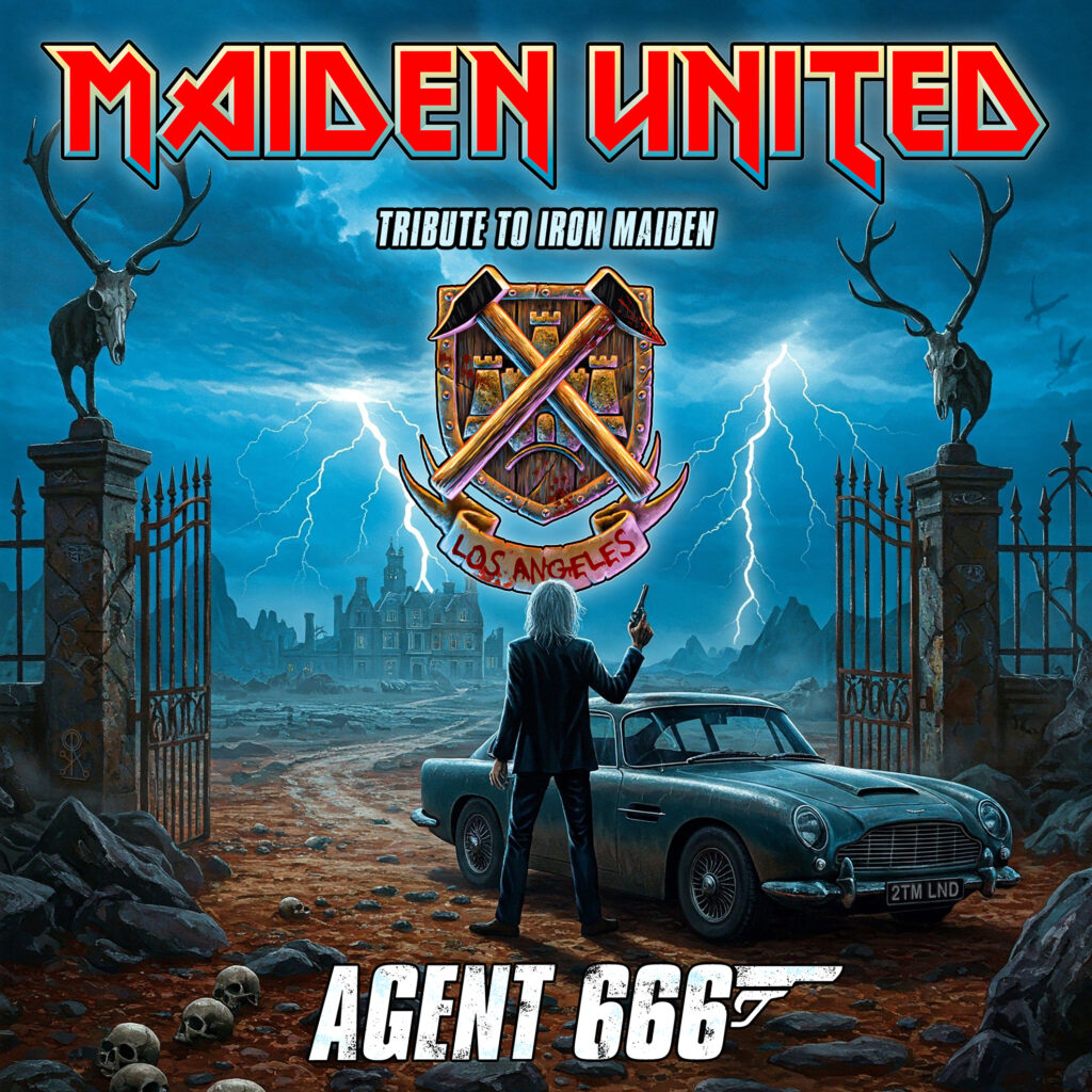 Album cover for 'Agent 666' by Maiden United